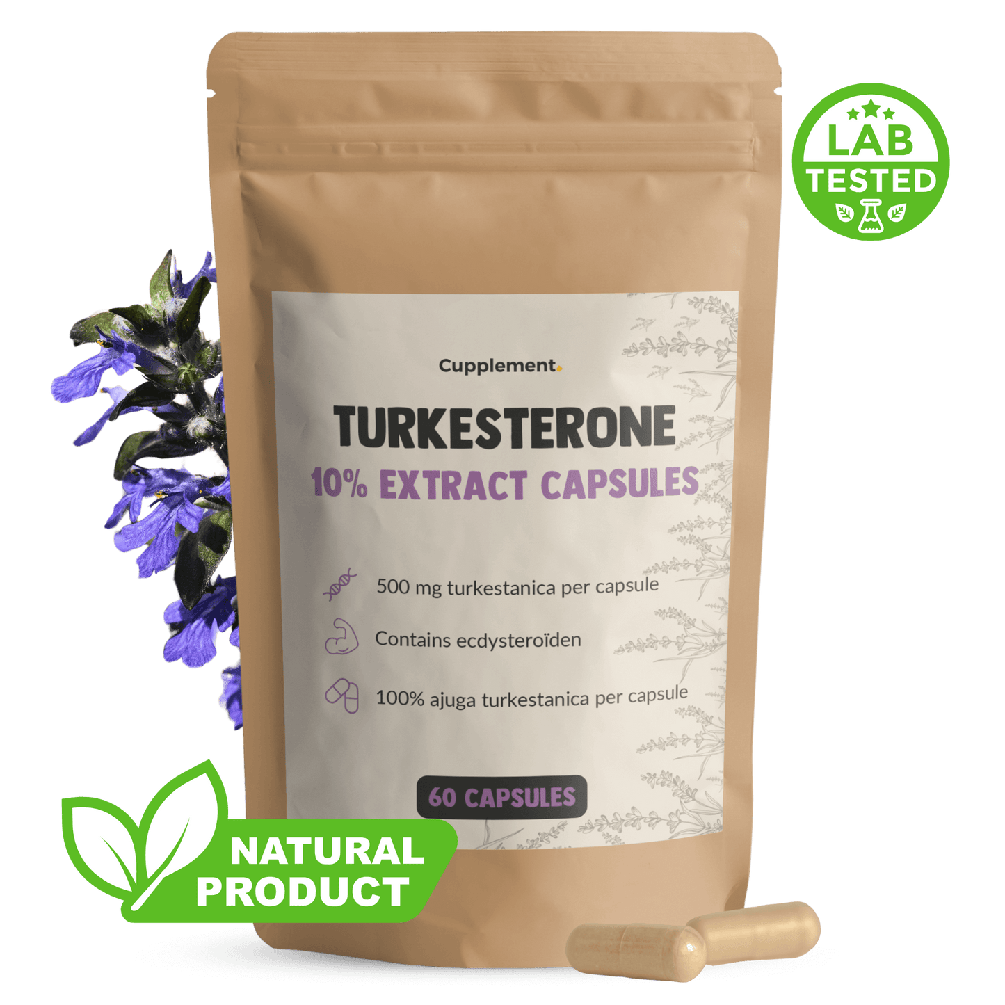 Turkesterone Capsules 500 mg