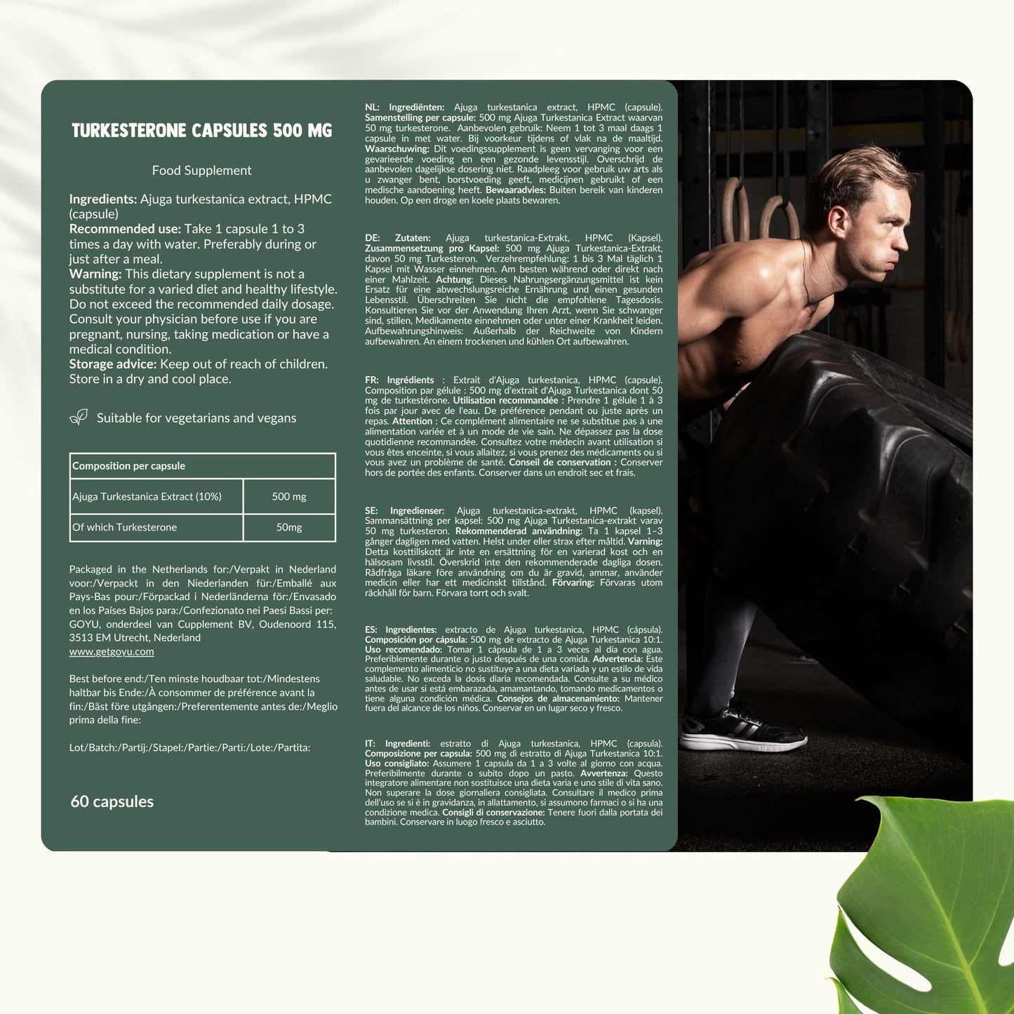 Turkesterone caspules goyu superfood supplement