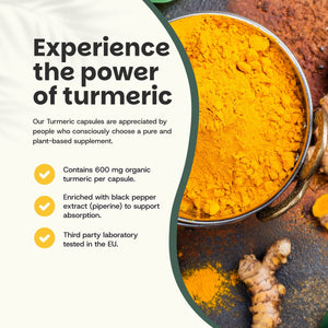 Turmeric capsules goyu supplement superfood