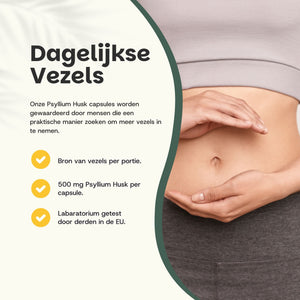 Psylliumvezels Capsules 500 mg BIO