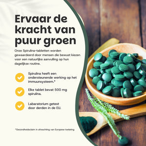 Spirulina Tabletten 500 mg Biologisch