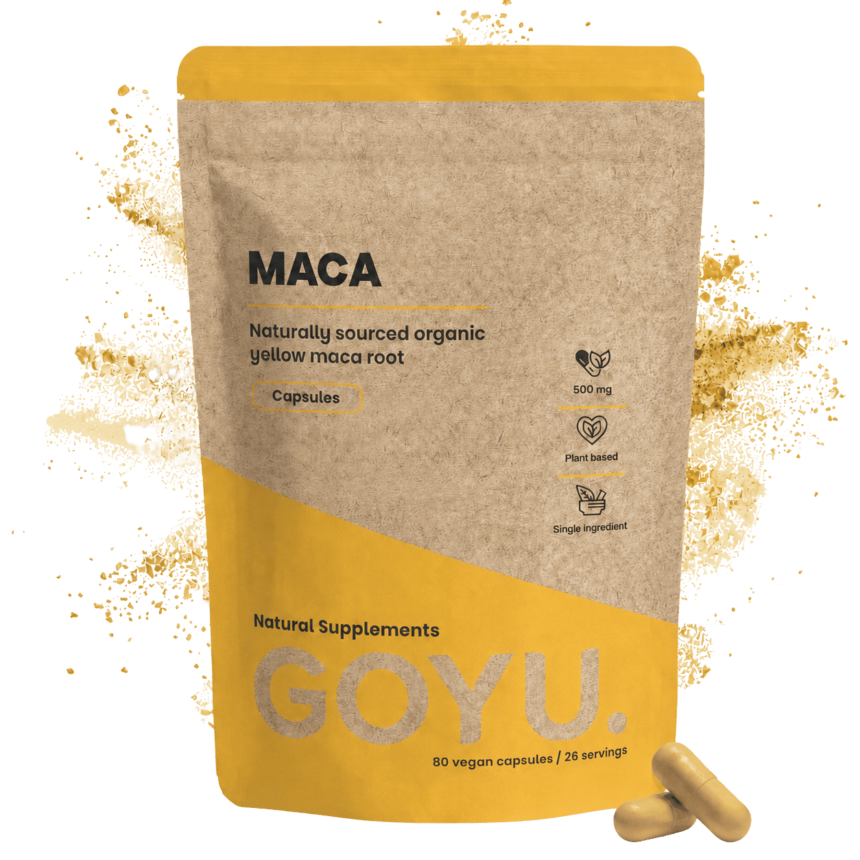 Gélules de Maca 500 mg Biologiques