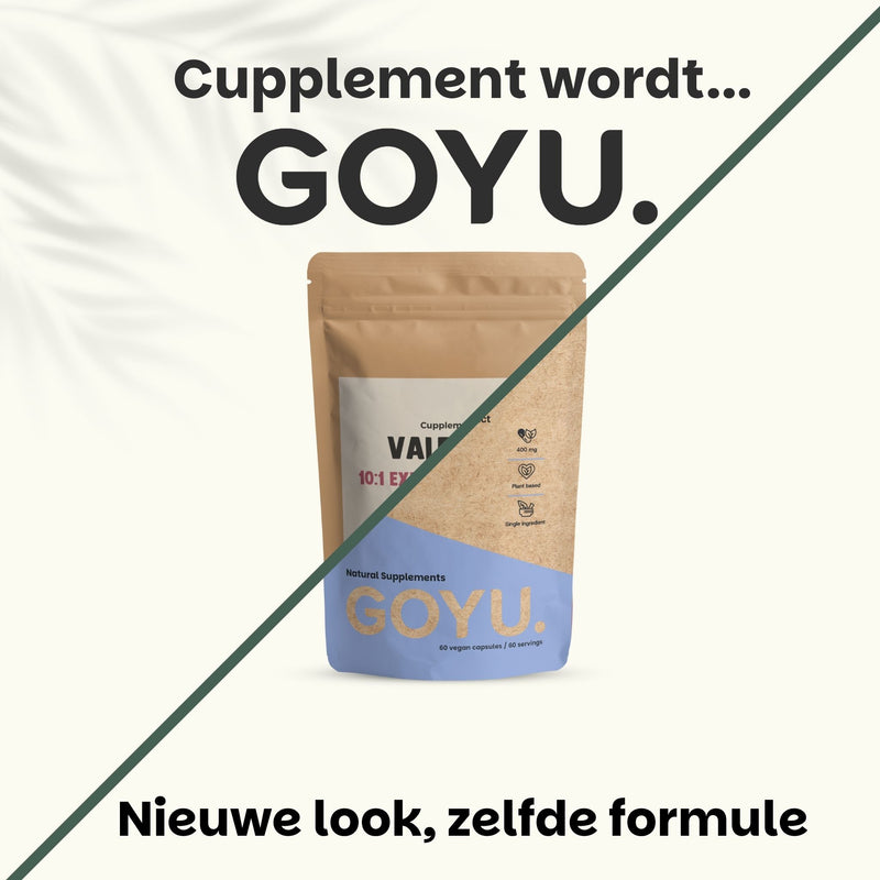 Valeriaan extract capsules goyu supplement superfood