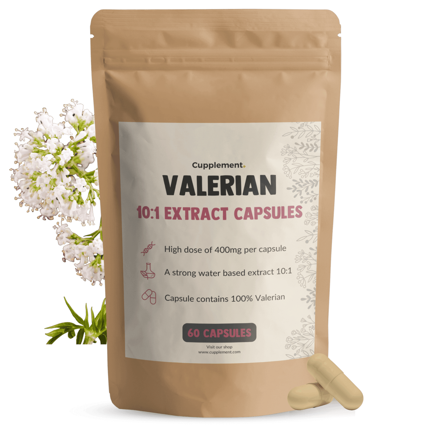 Valeriaan extract capsules goyu supplement superfood
