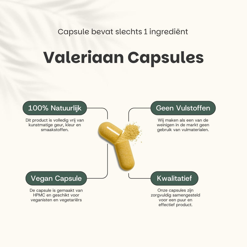 Valeriaan extract capsules goyu supplement superfood