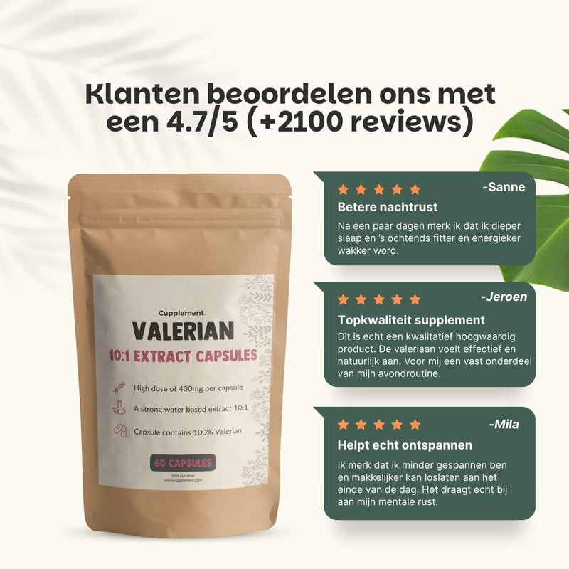 Valeriaan extract capsules goyu supplement superfood