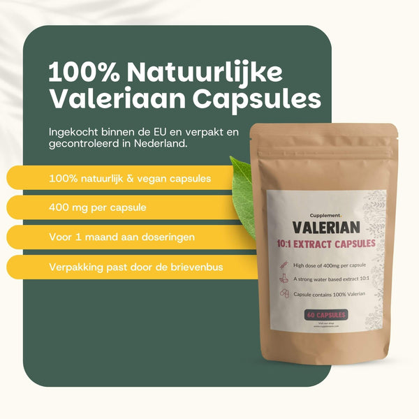 Valeriaan extract capsules goyu supplement superfood