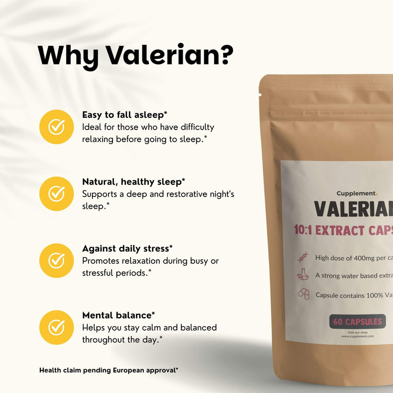 Valerian extract capsules goyu supplement superfood