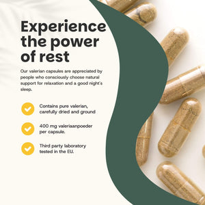 Valerian extract capsules goyu supplement superfood