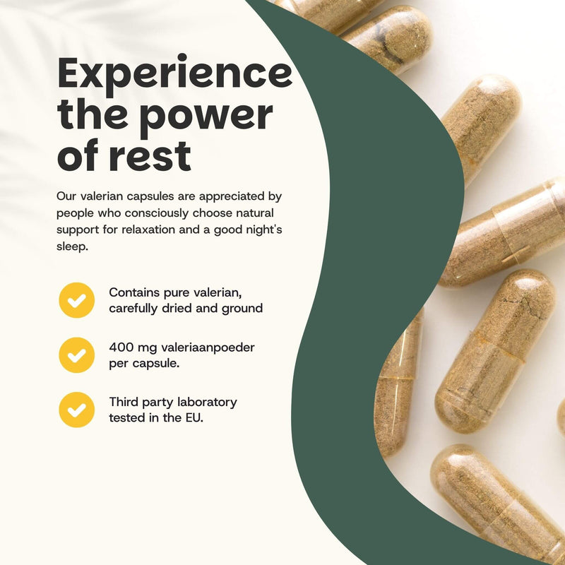 Valerian extract capsules goyu supplement superfood