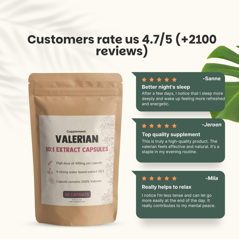 Valerian extract capsules goyu supplement superfood