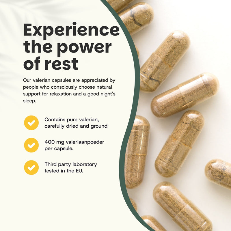 Valerian extract capsules goyu supplement superfood