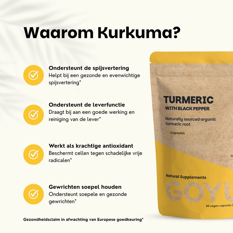Kurkuma capsules goyu supplement superfood