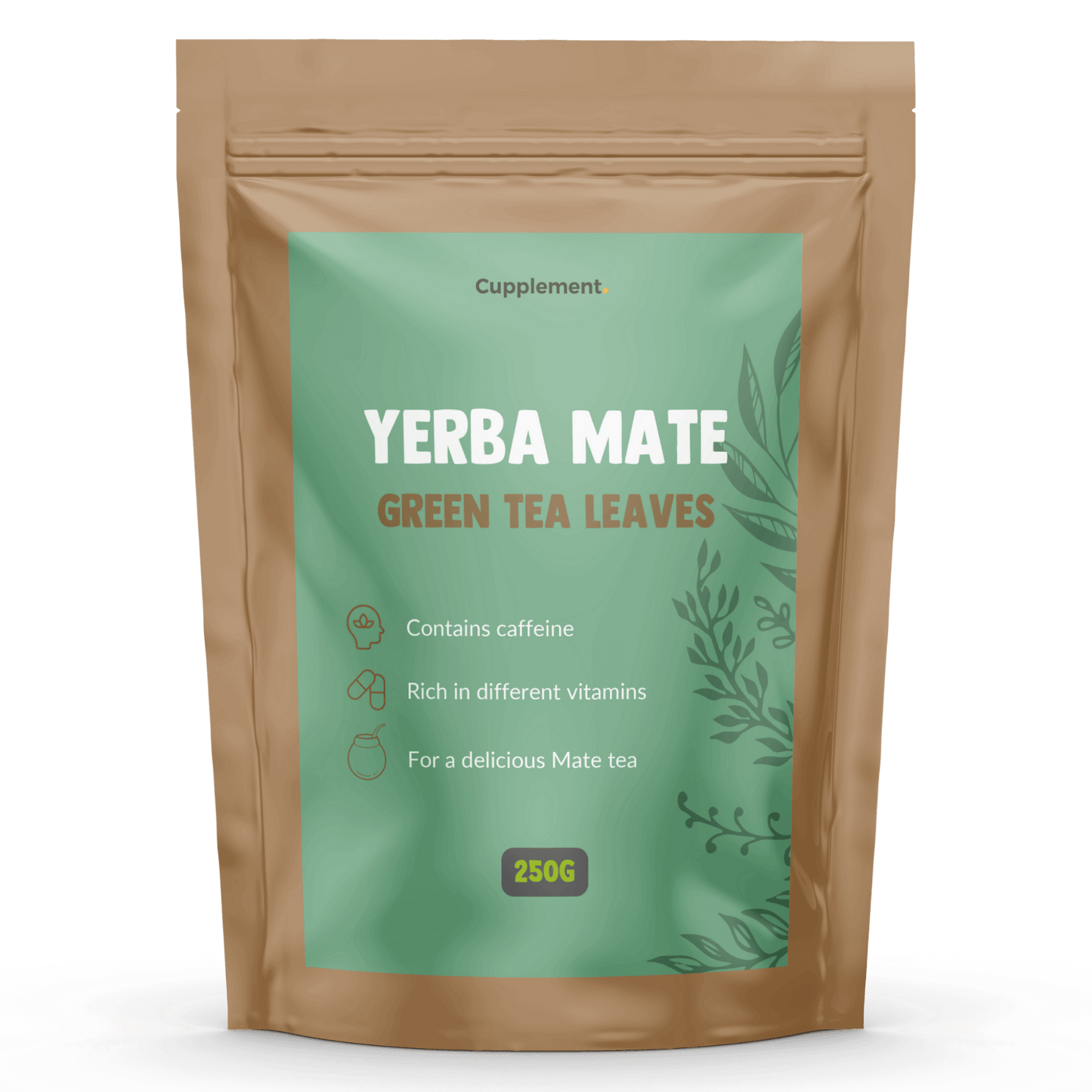 Yerba Mate Green Tea Leaves Organic Cupplement Superfood Supplement