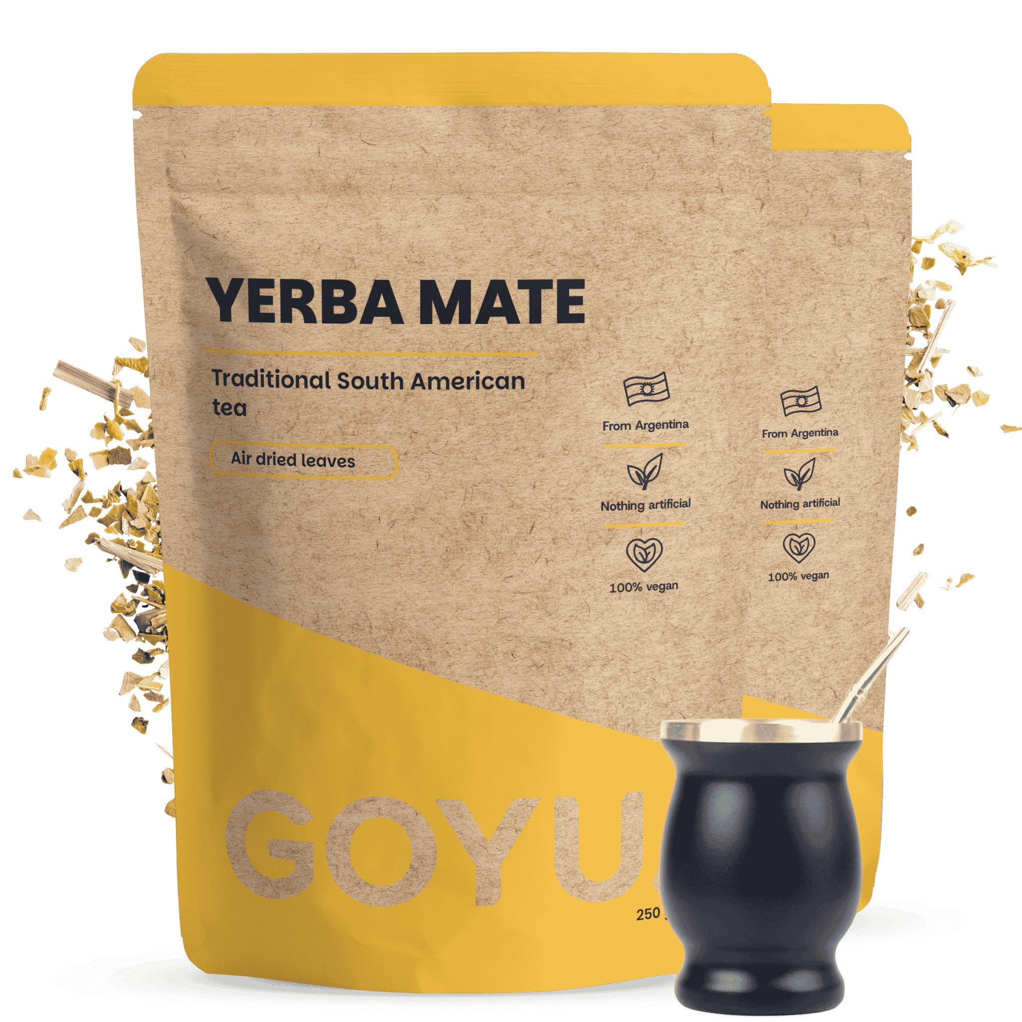 Yerba Mate Tee Set mit Bombilla