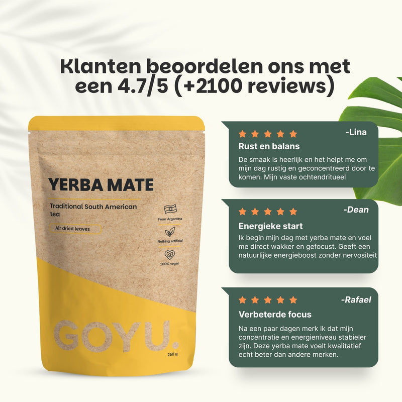 Yerba Mate thee goyu supplement superfood