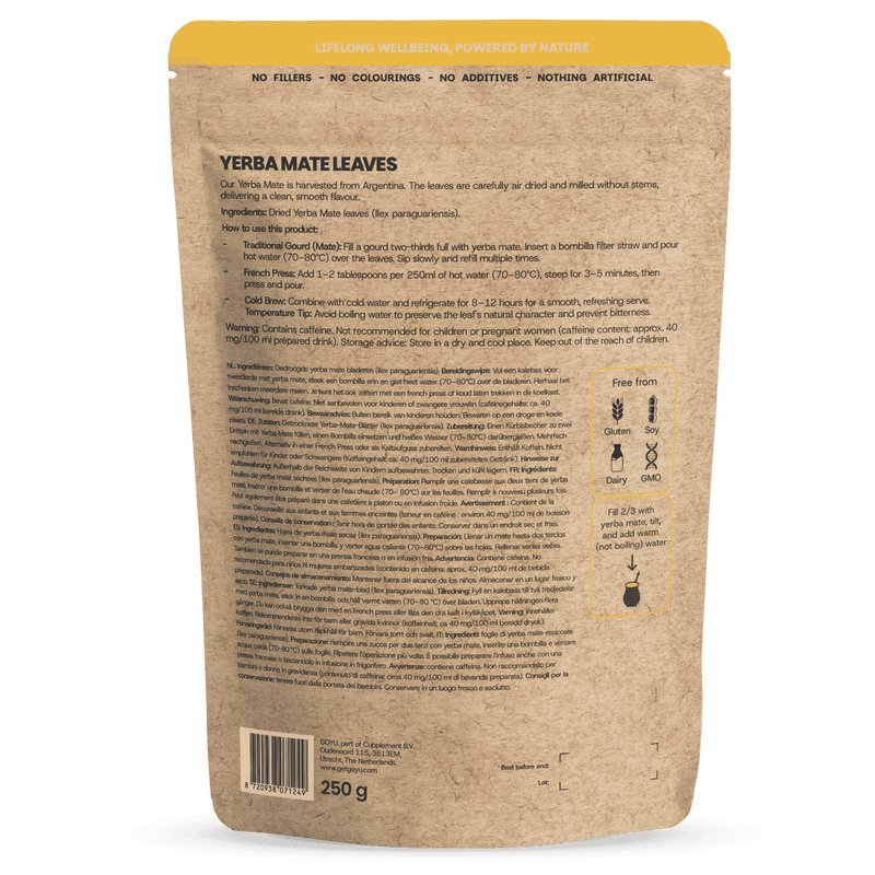 Yerba Mate thee goyu supplement superfood