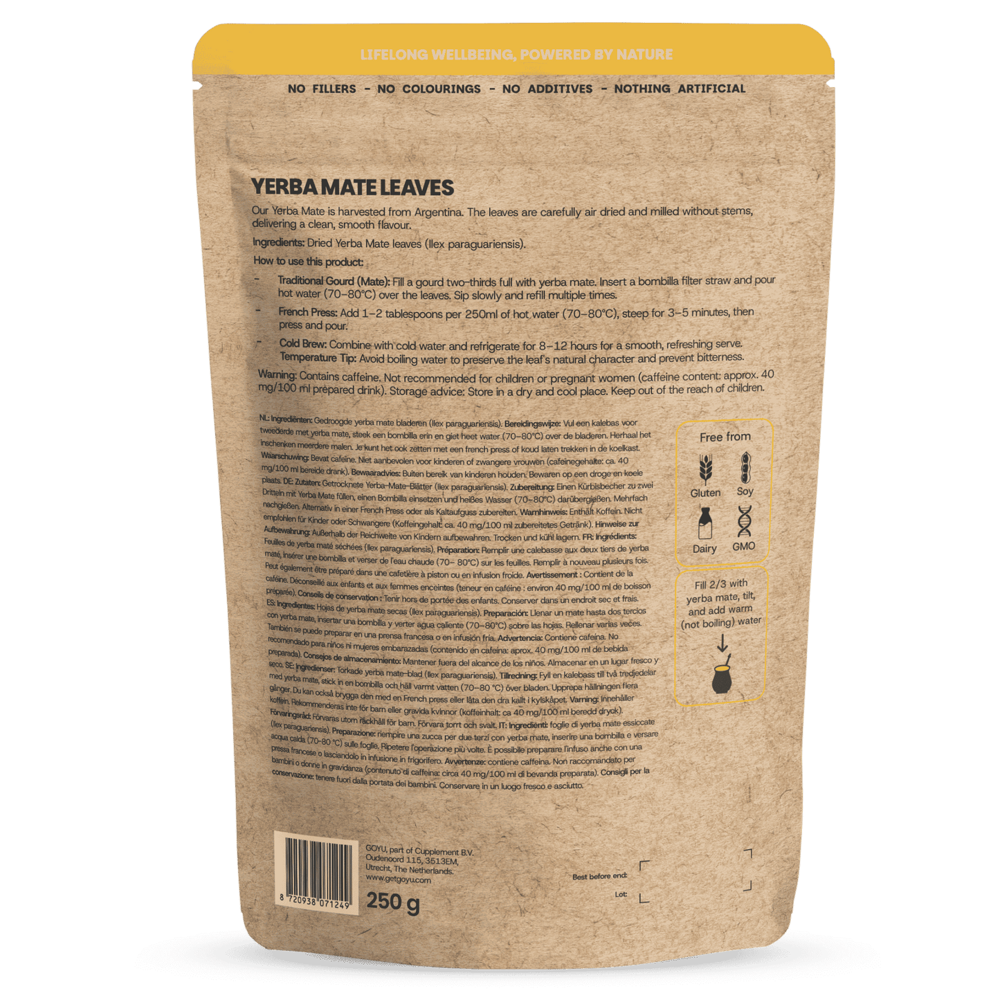 Yerba Mate thee goyu supplement superfood