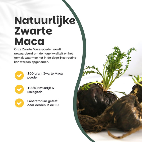 Zwarte maca poeder goyu superfood supplement