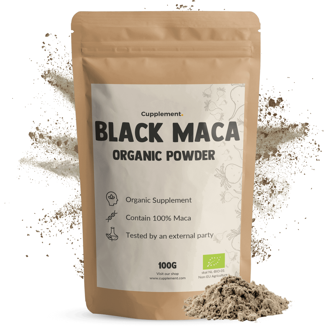 Zwarte maca poeder goyu superfood supplement