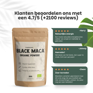 Zwarte Maca Poeder Biologisch