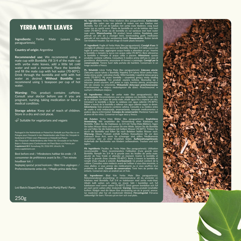 Yerba Mate thee goyu supplement superfood