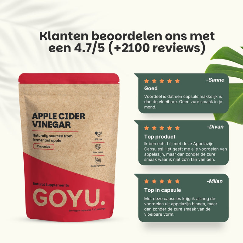 Appelazijn extract capsules goyu superfood supplement