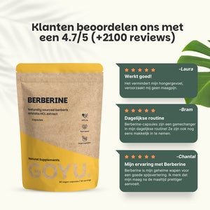 Berberine extract caspules goyu superfood supplement