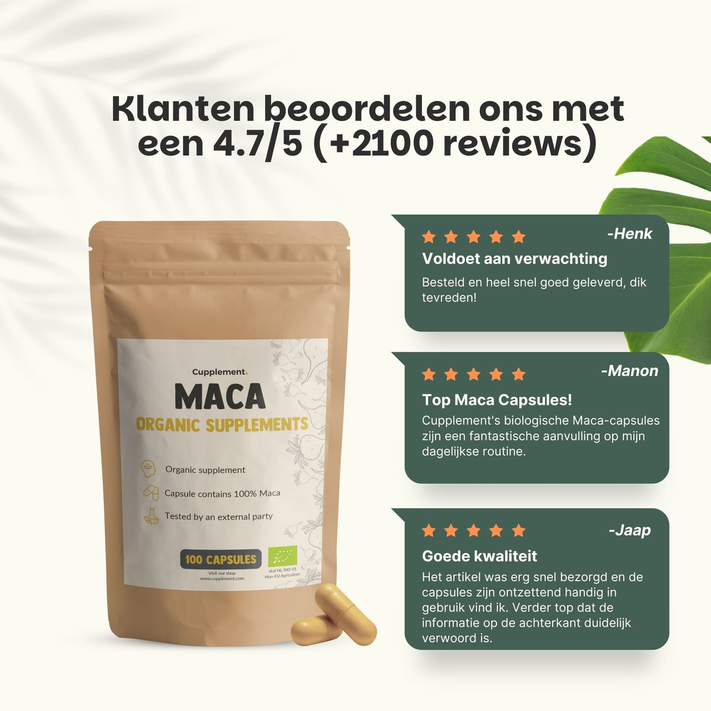 Maca Capsules 500 mg Biologisch