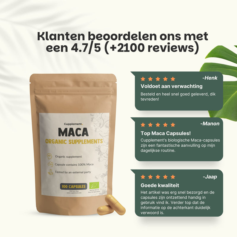 Maca Capsules 500 mg Biologisch