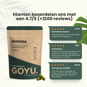 Biologisch Moringa poeder goyu supplement superfood