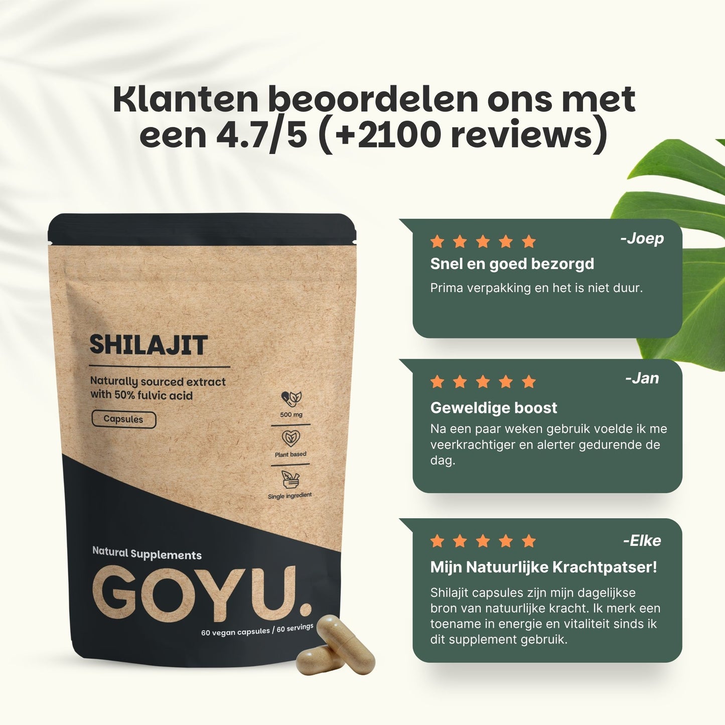 Shilajit extract capsules goyu superfood supplement