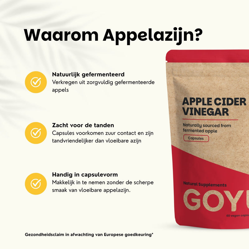 Appelazijn extract capsules goyu superfood supplement
