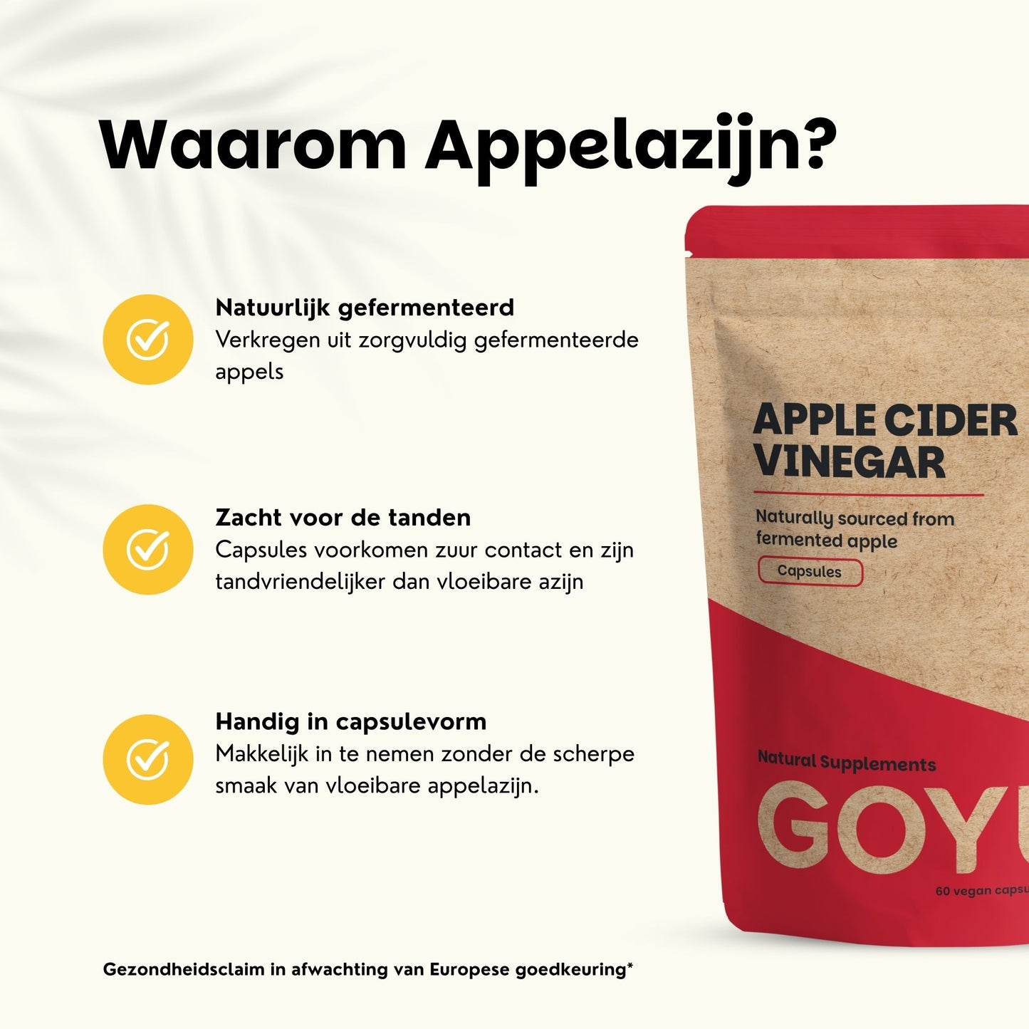 Appelazijn extract capsules goyu superfood supplement