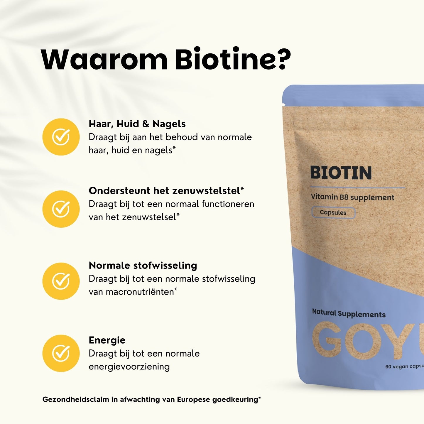 Biotine capsules goyu superfood supplement