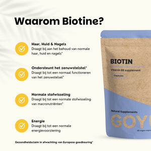 Biotine capsules goyu superfood supplement
