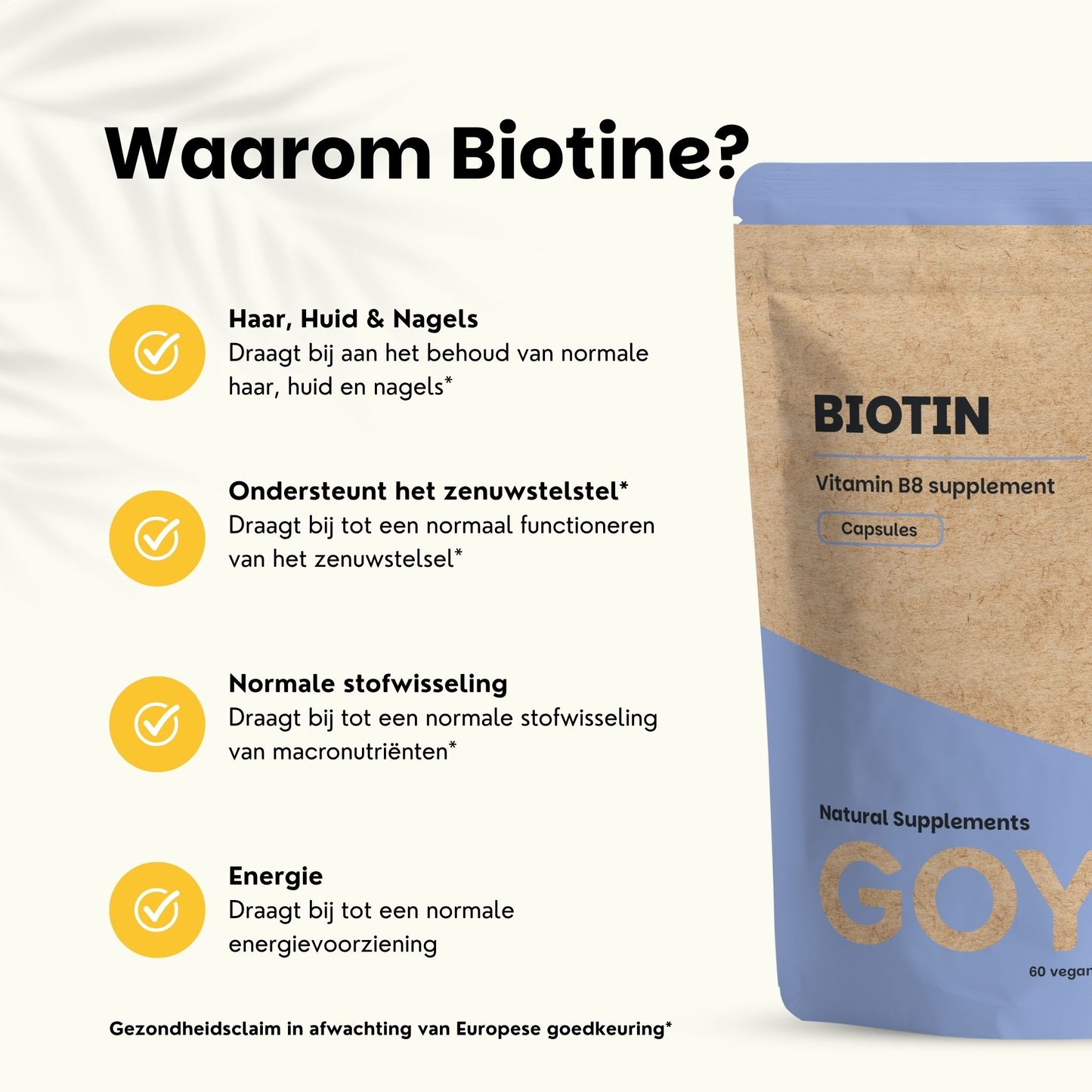 Biotine spirulina en chlorella MSM Astaxanthine capsules GOYU